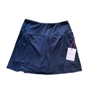 NWT Juicy Couture Sport Skort Size Medium Navy Blue with Rhinestones